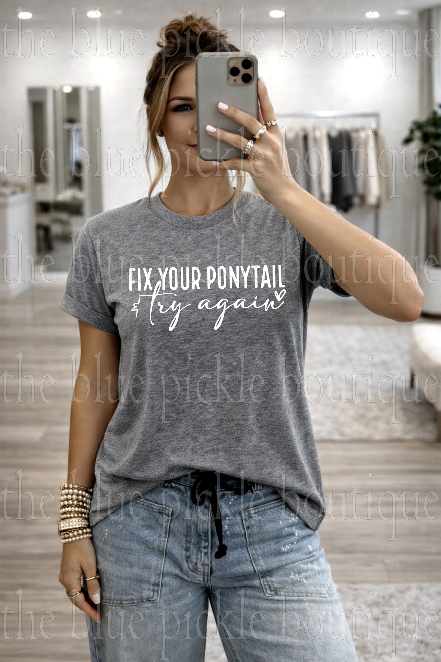 Fix your ponytail & Try again