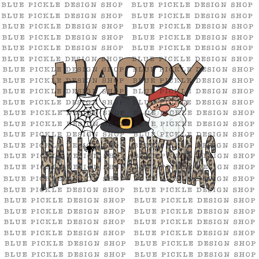 Happy HalloThanksMas - DIGITAL DESIGN- INSTANT DOWNLOAD