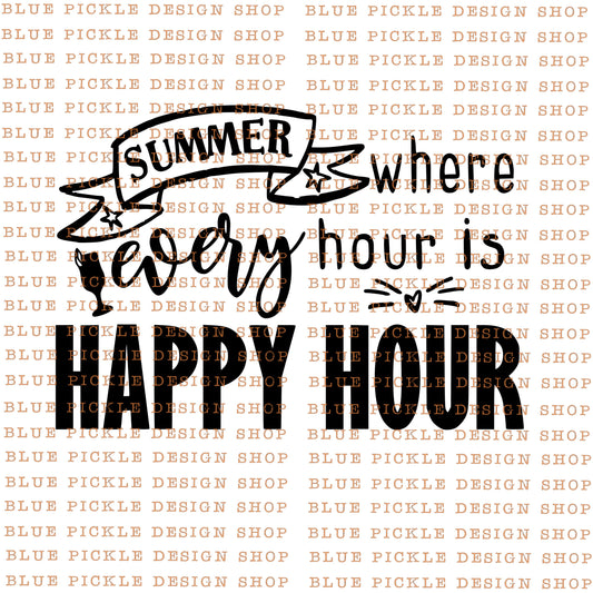 Summer, Where Every Hour is Happy Hour - DIGITAL DESIGN