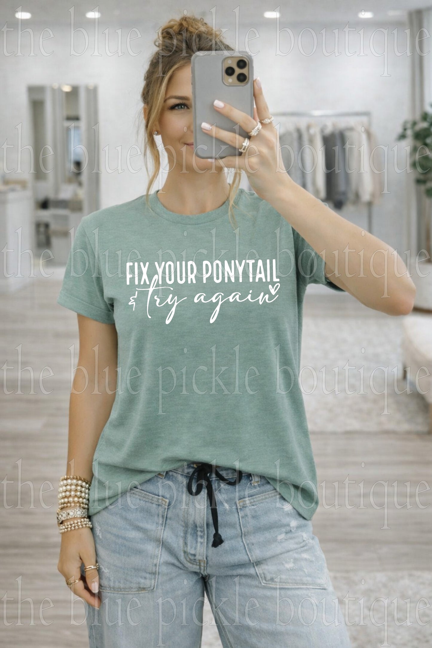 Fix your ponytail & Try again