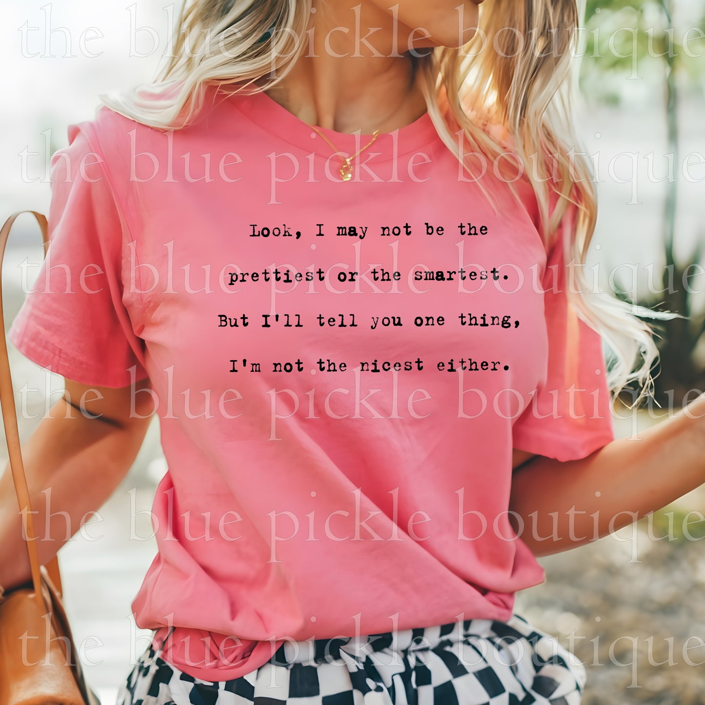 Look, I May Not Be The Prettiest or the Smartest , But I'll Tell You One Thing, I'm Not The Nicest Either.
