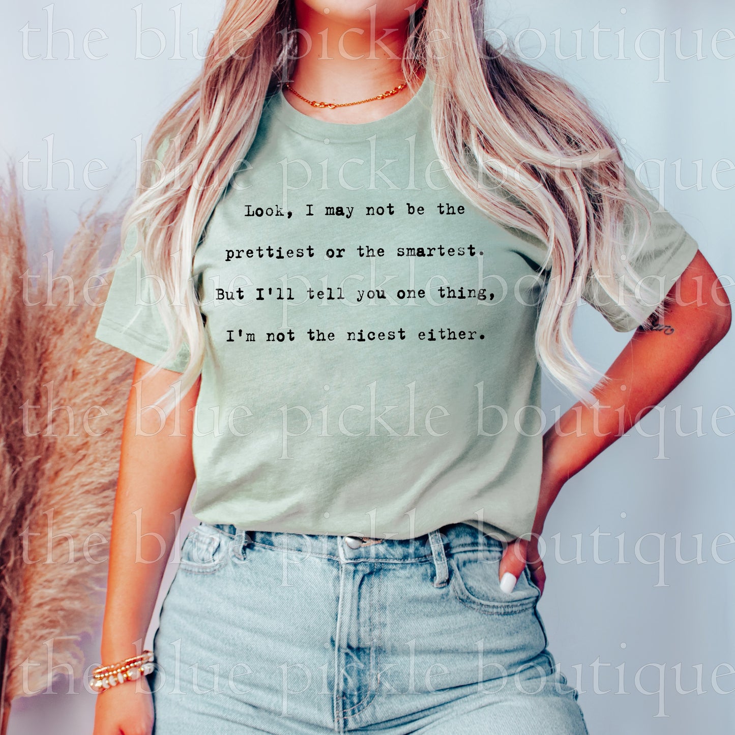 Look, I May Not Be The Prettiest or the Smartest , But I'll Tell You One Thing, I'm Not The Nicest Either.