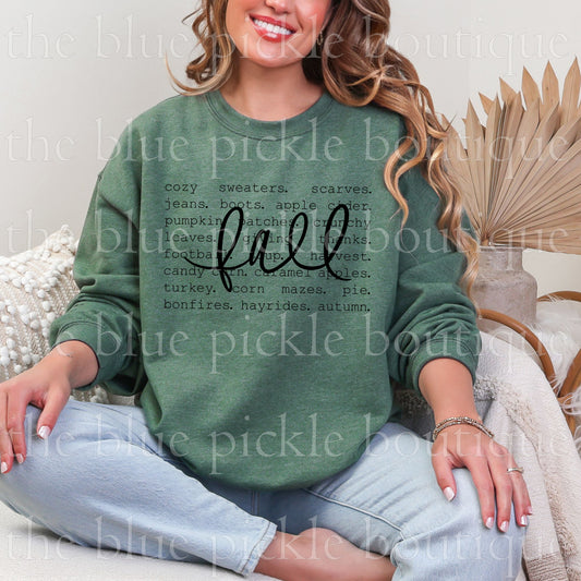 Fall Words Sweatshirt