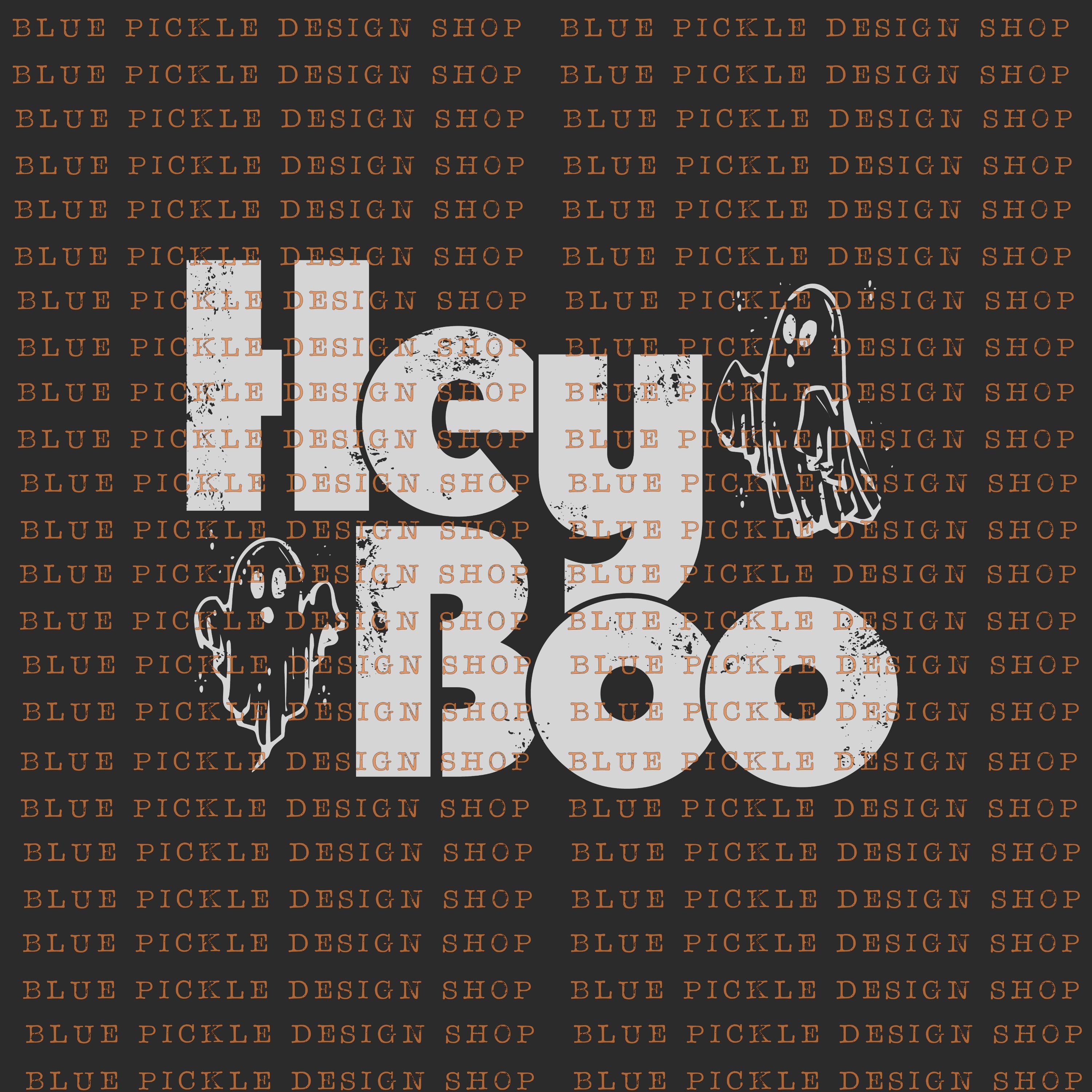 Hey Boo - DIGITAL DESIGN- INSTANT DOWNLOAD – The Blue Pickle Boutique
