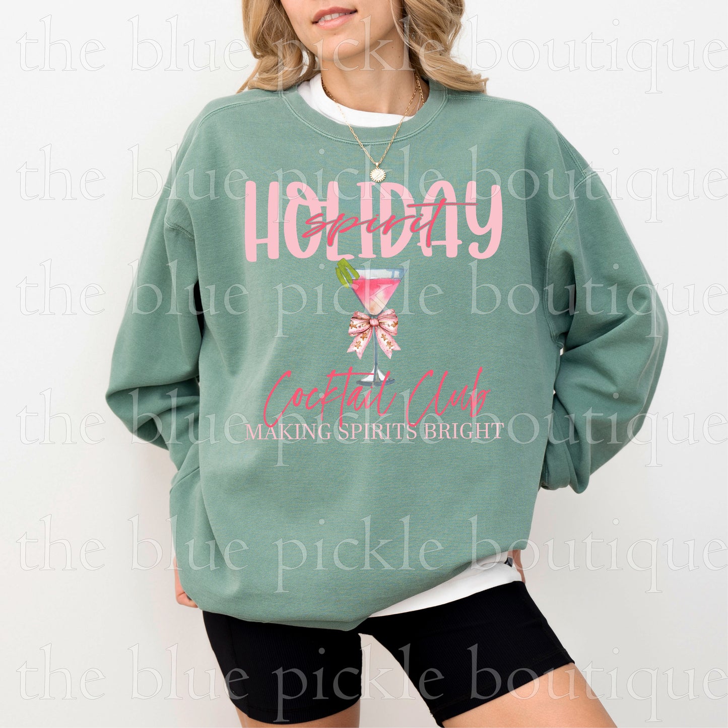 Holiday Spirit Cocktail Club -  DIGITAL DESIGN- INSTANT DOWNLOAD