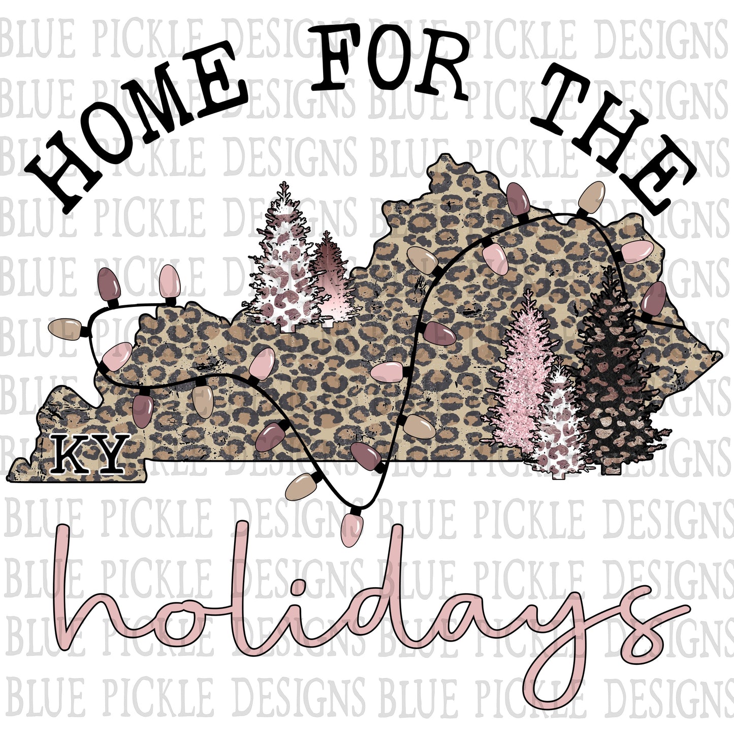 Home for the Holidays Kentucky - DIGITAL DESIGN- INSTANT DOWNLOAD