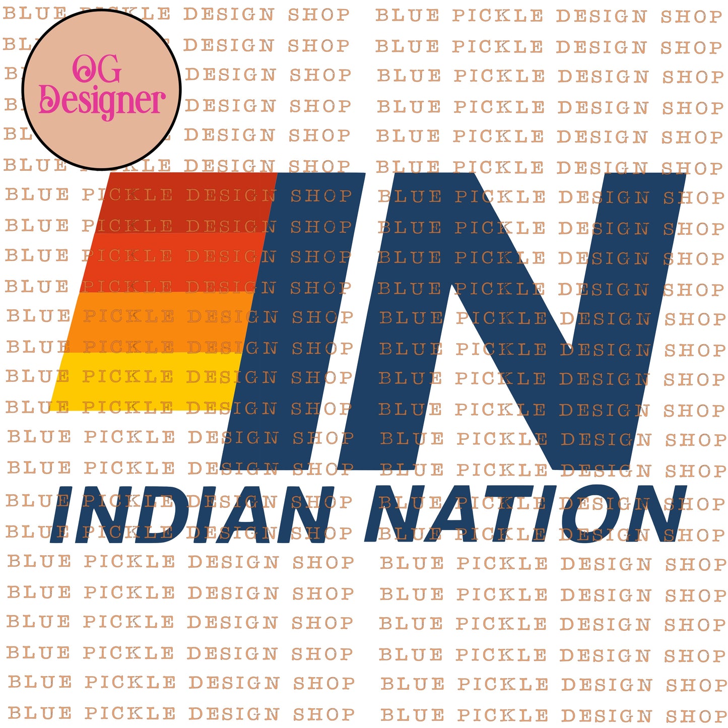 CUSTOM Mascot Nation Cali Stripes Design - DIGITAL DESIGN