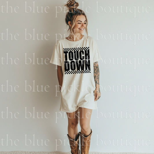 Touchdown Checkered Tee