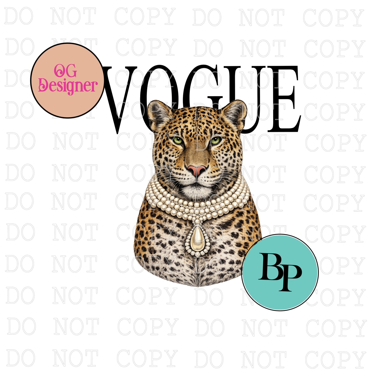 CUSTOM Mascot in Pearls & Magazine Design - DIGITAL DESIGN