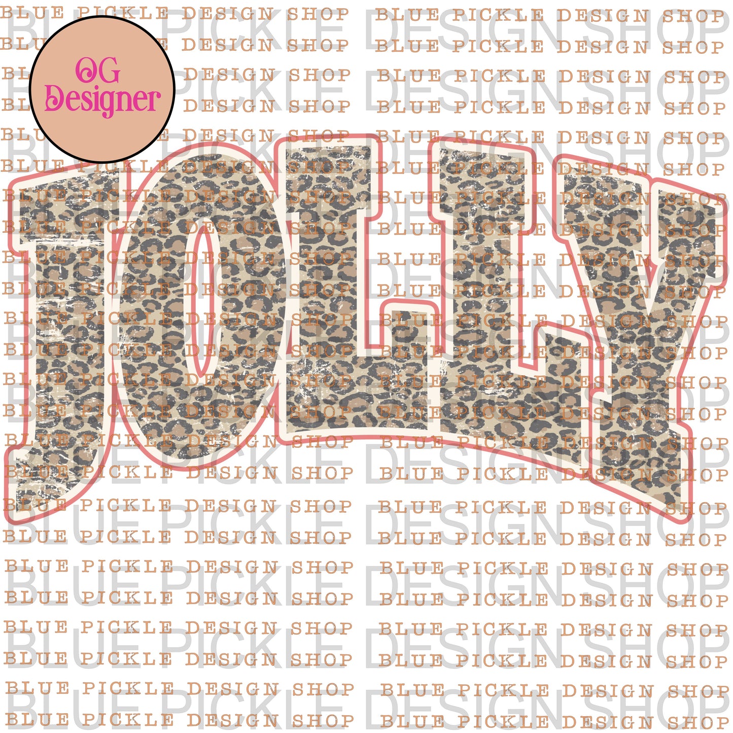 Jolly Leoaprd Print - DIGITAL DESIGN- INSTANT DOWNLOAD