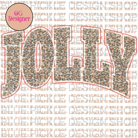Jolly Leoaprd Print - DIGITAL DESIGN- INSTANT DOWNLOAD