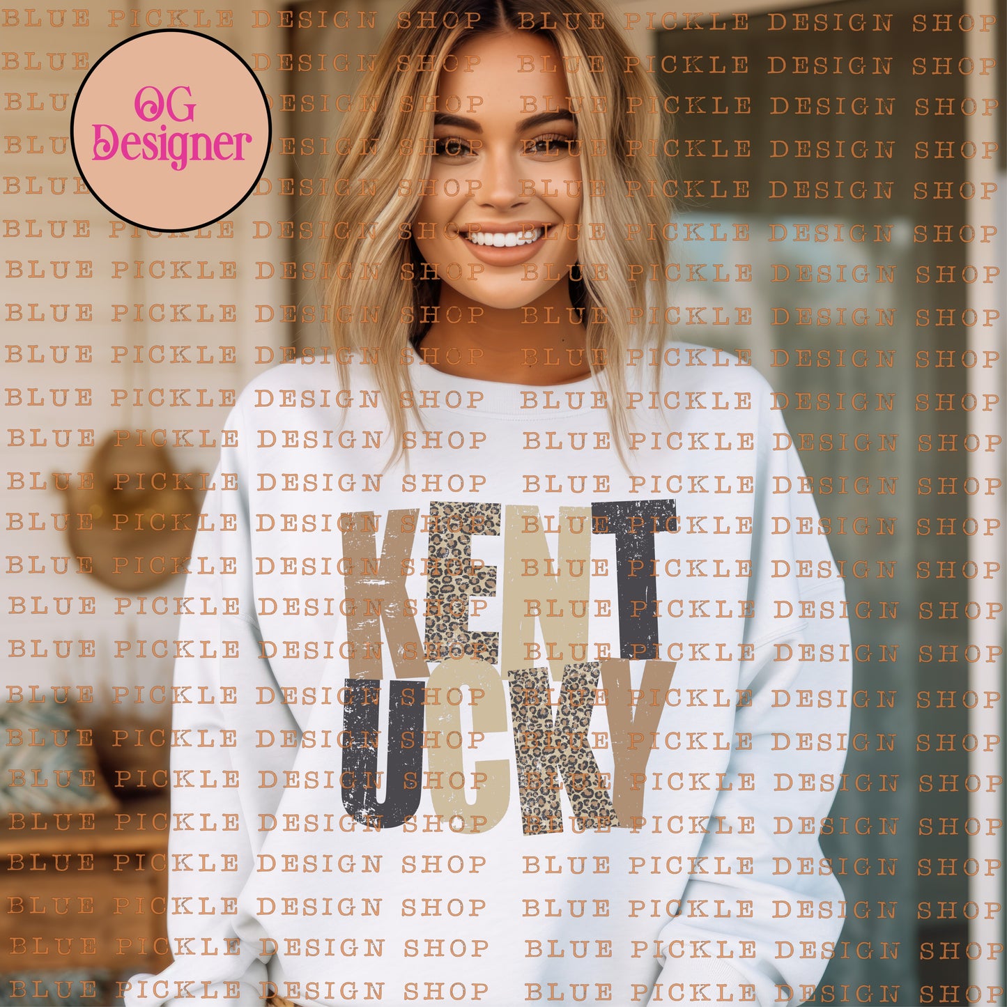 Kentucky Distressed Leopard Neutrals - DIGITAL DESIGN