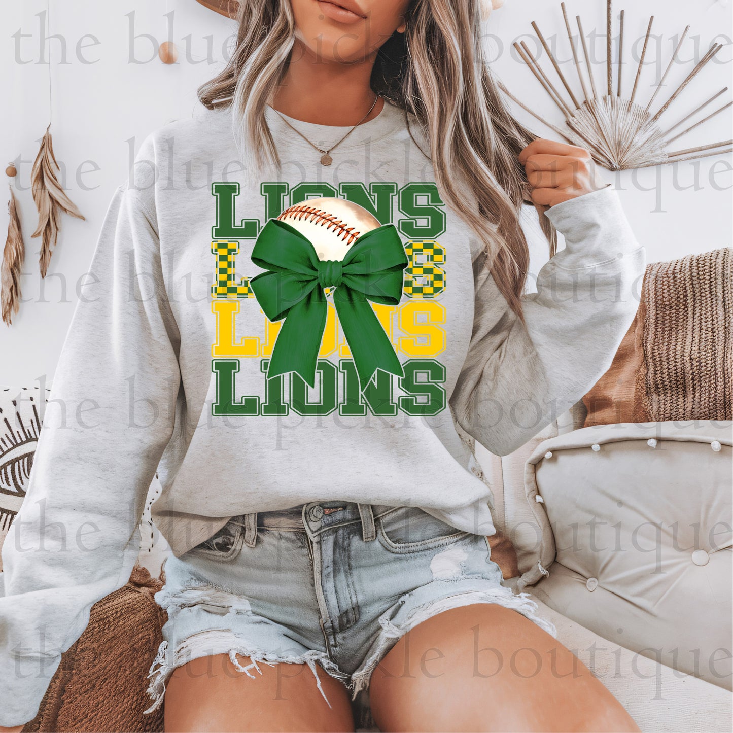 CUSTOM HALF BASEBALL BOW MASCOT - DIGITAL DESIGN