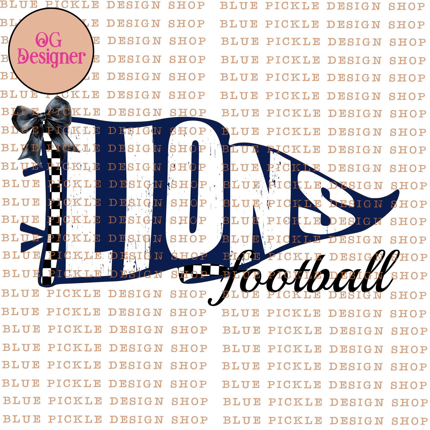 CUSTOM Pennant Mascot - DIGITAL DESIGN