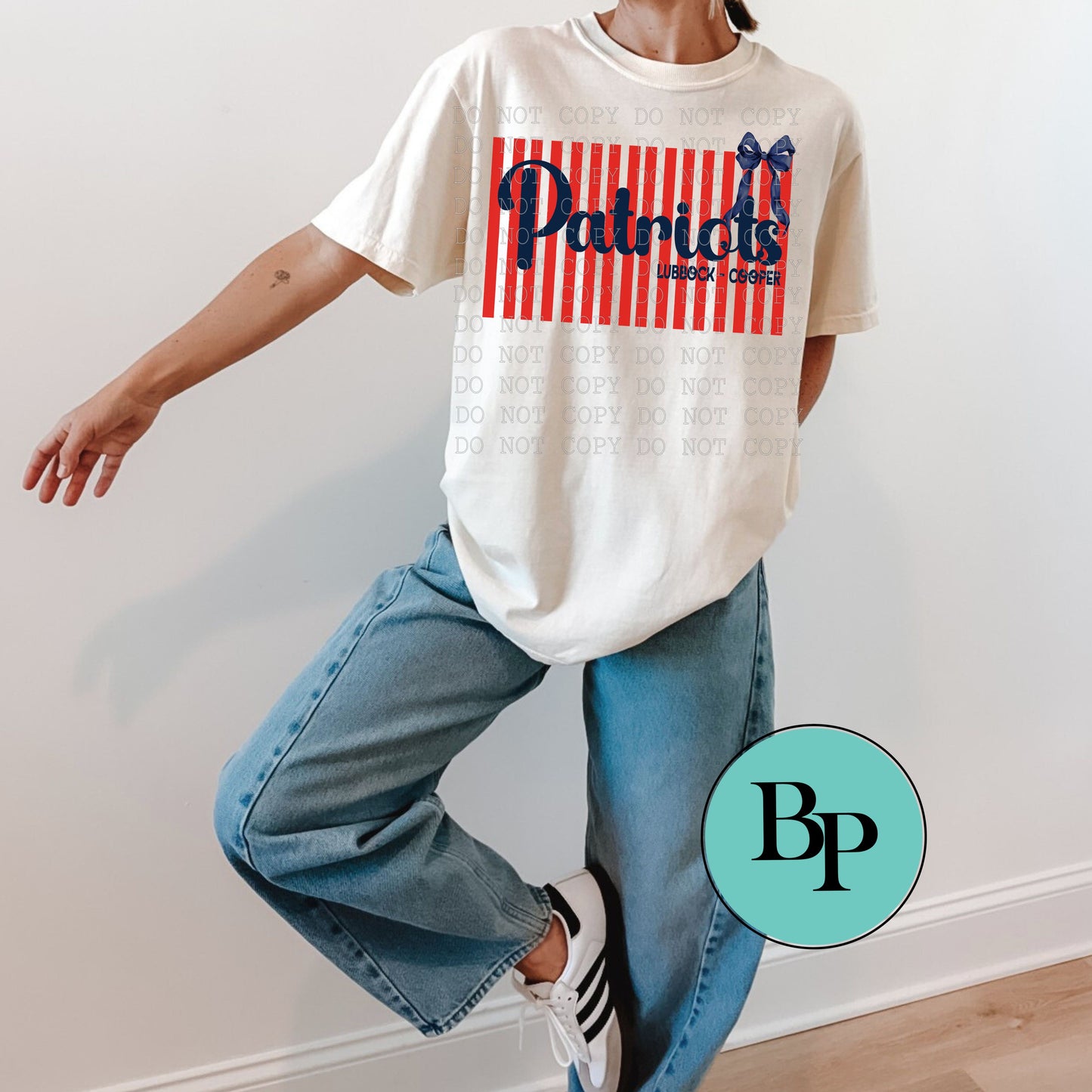 Mascots & Stripes custom school tee