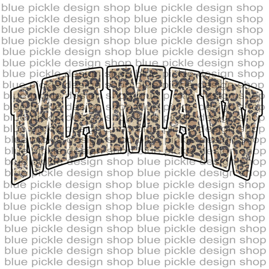 Memaw Leopard Print - DIGITAL DESIGN - OG designer of the VIRAL leopard print