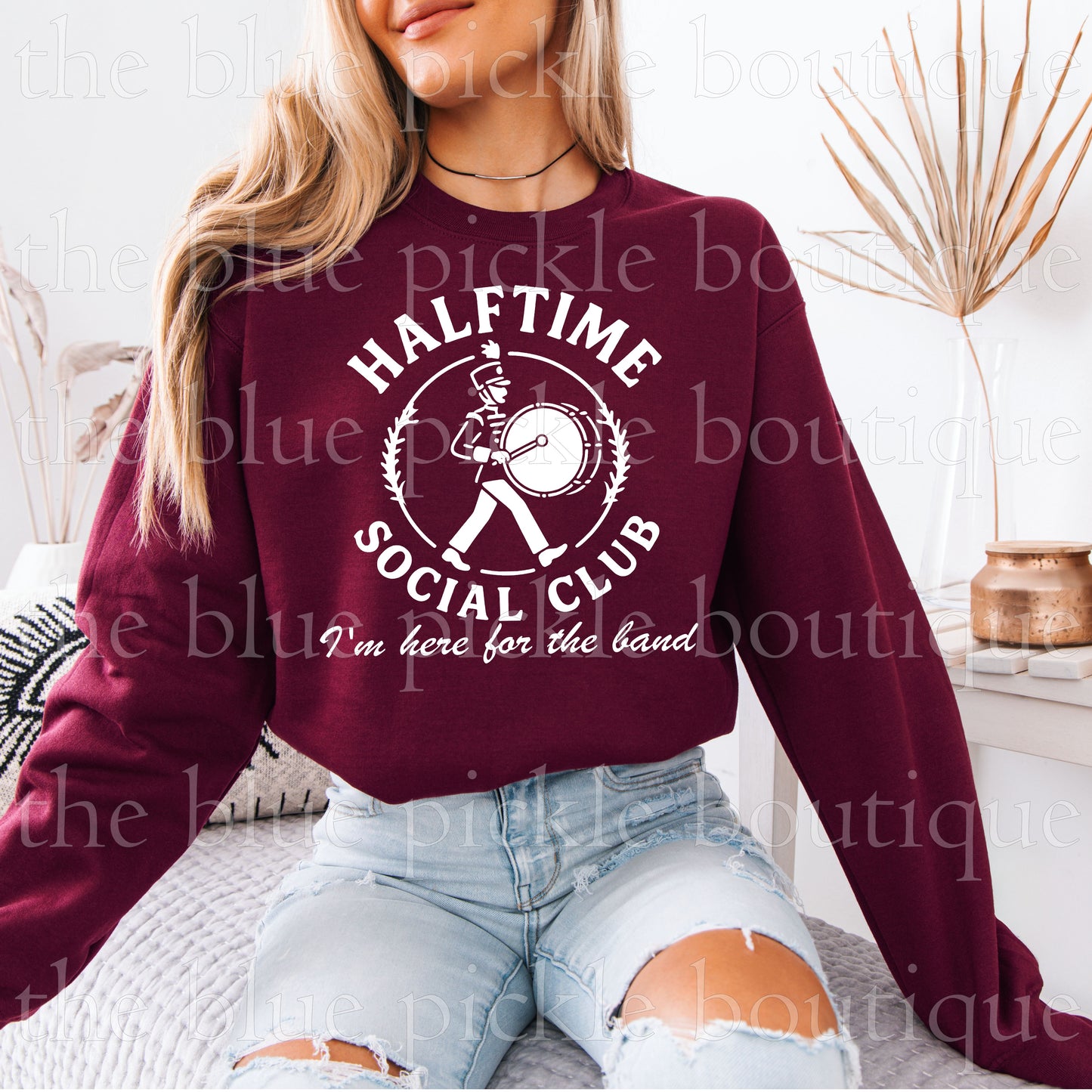 Halftime Social Club ~ I'm here for the band Sweatshirt