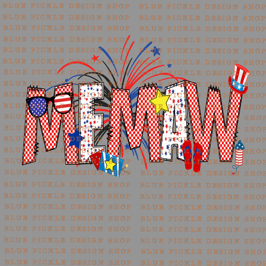 Memaw - July 4th - DIGITAL DESIGN