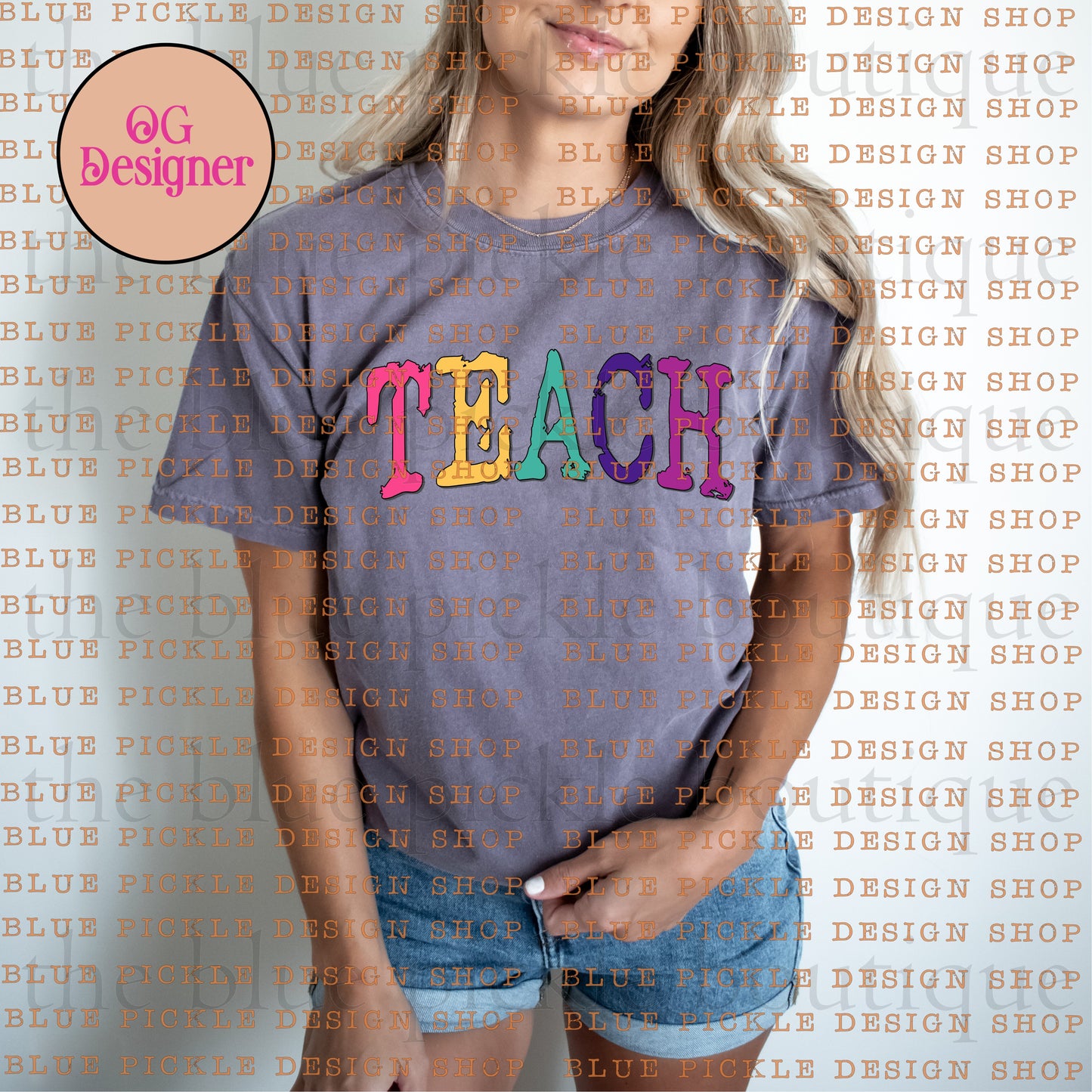 Teach - DIGITAL DESIGN- INSTANT DOWNLOAD