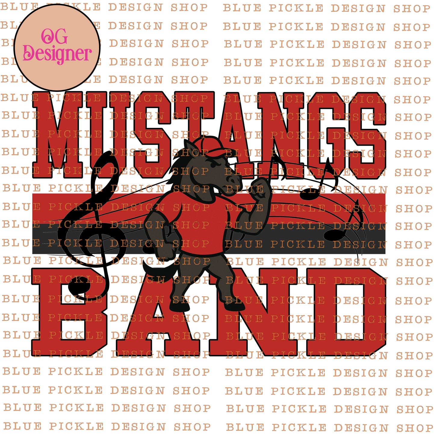 CUSTOM Band (or other sport/extracurriculars) Mascot - DIGITAL DESIGN