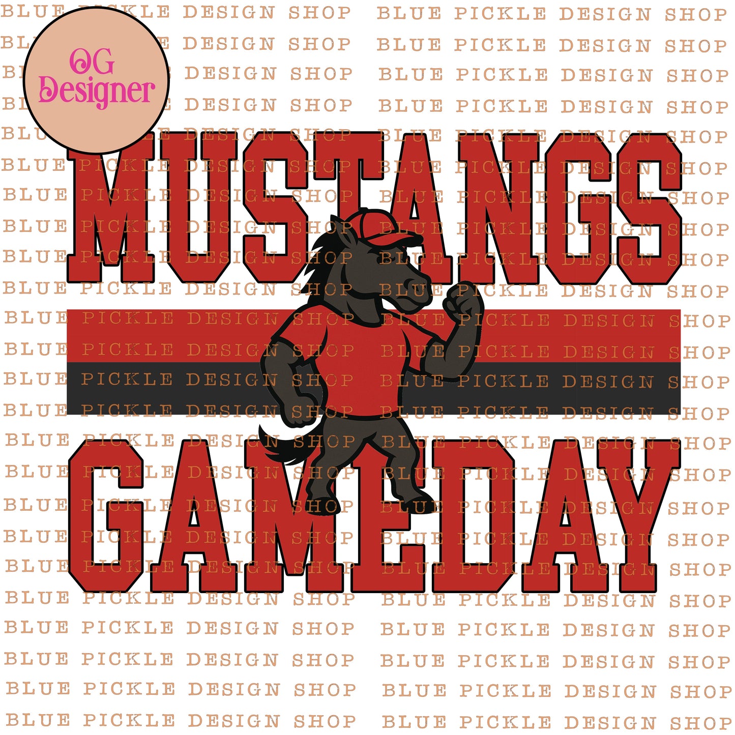 CUSTOM Gameday Mascot - DIGITAL DESIGN