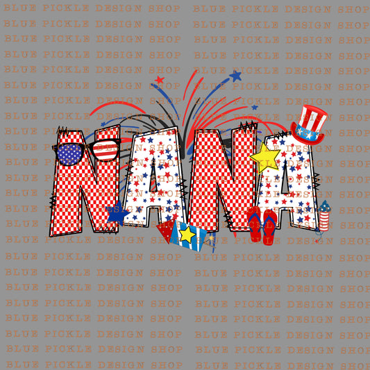 Nana July 4th - DIGITAL DESIGN