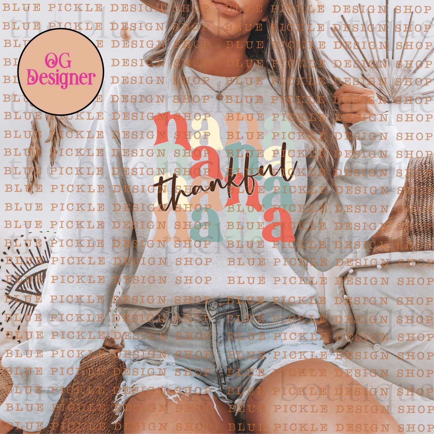 Thankful Nana - DIGITAL DESIGN- INSTANT DOWNLOAD