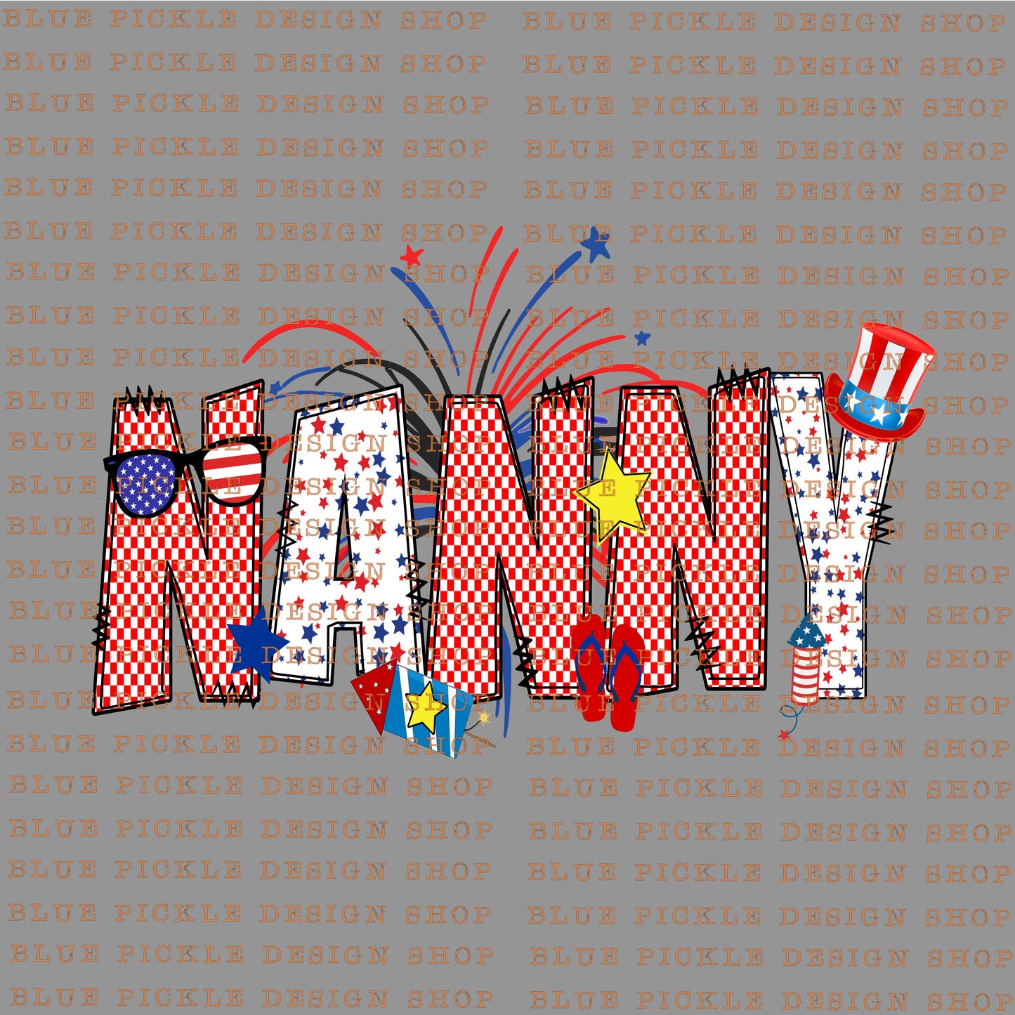 Nanny - July 4th - DIGITAL DESIGN
