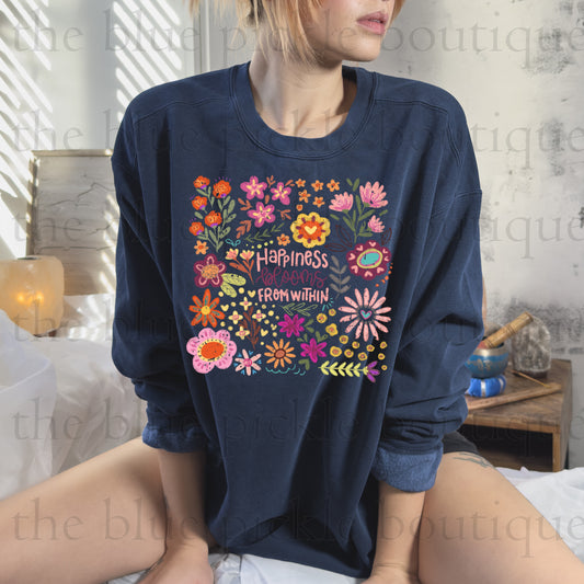 Happiness Blooms From Within