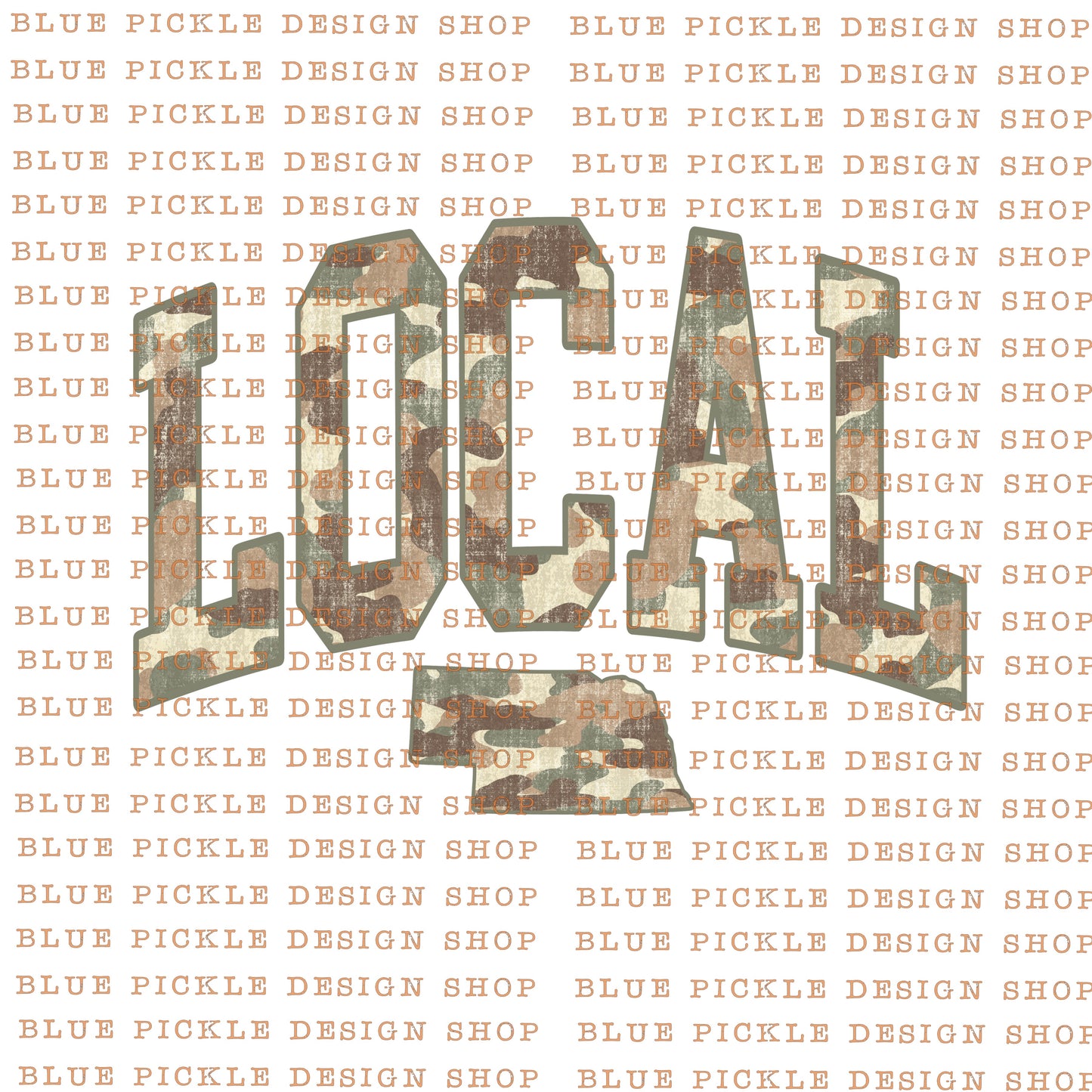 Local Nebraska Camo - DIGITAL DESIGN