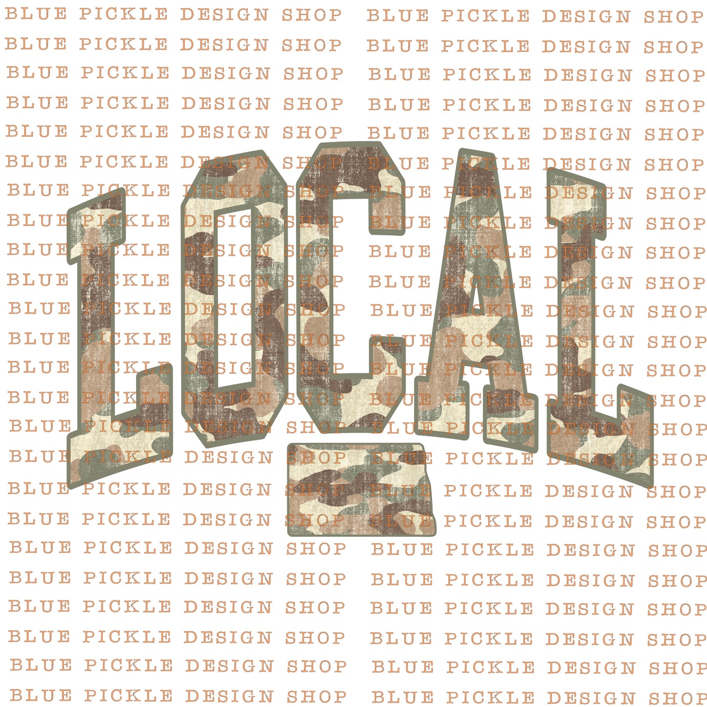 Local North Dakota Camo - DIGITAL DESIGN