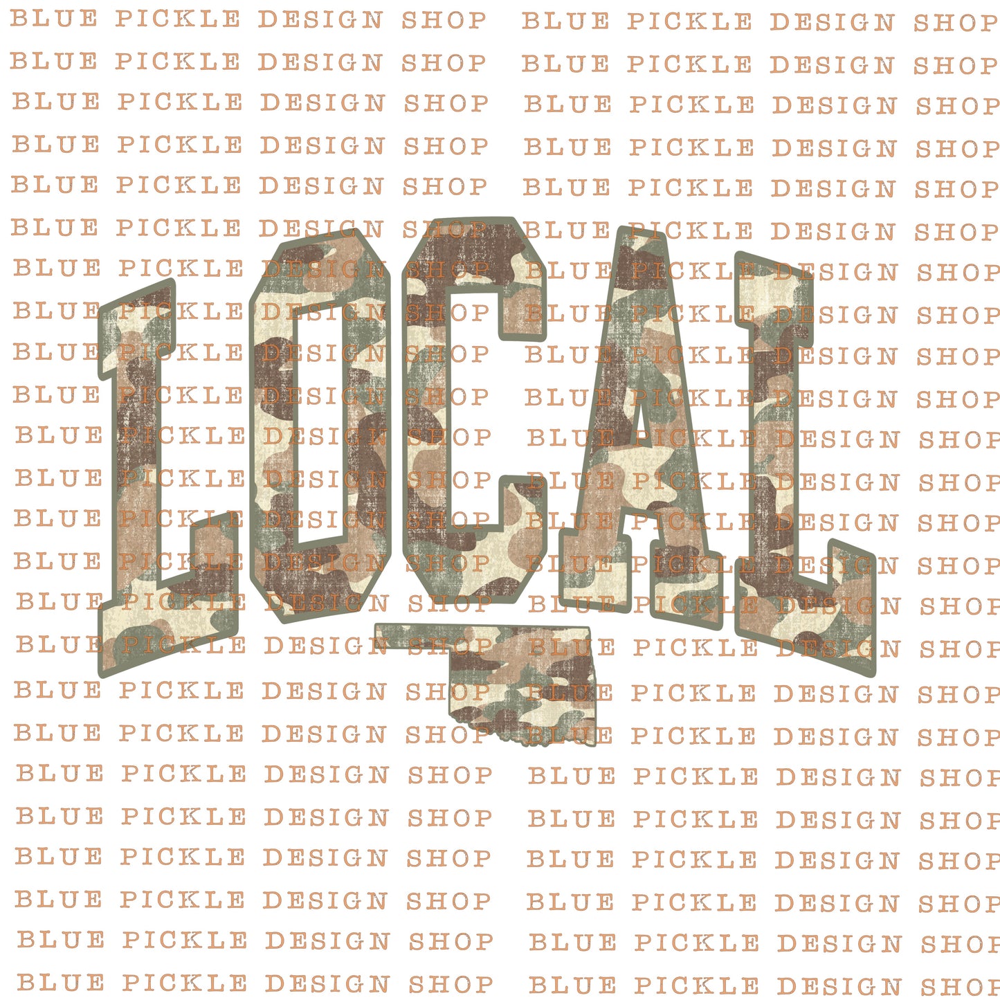 Local Oklahoma Camo - DIGITAL DESIGN