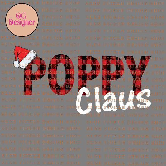 Poppy Claus - DIGITAL DESIGN- INSTANT DOWNLOAD