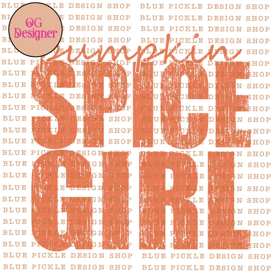 Pumpkin Spice Girl -  DIGITAL DESIGN- INSTANT DOWNLOAD