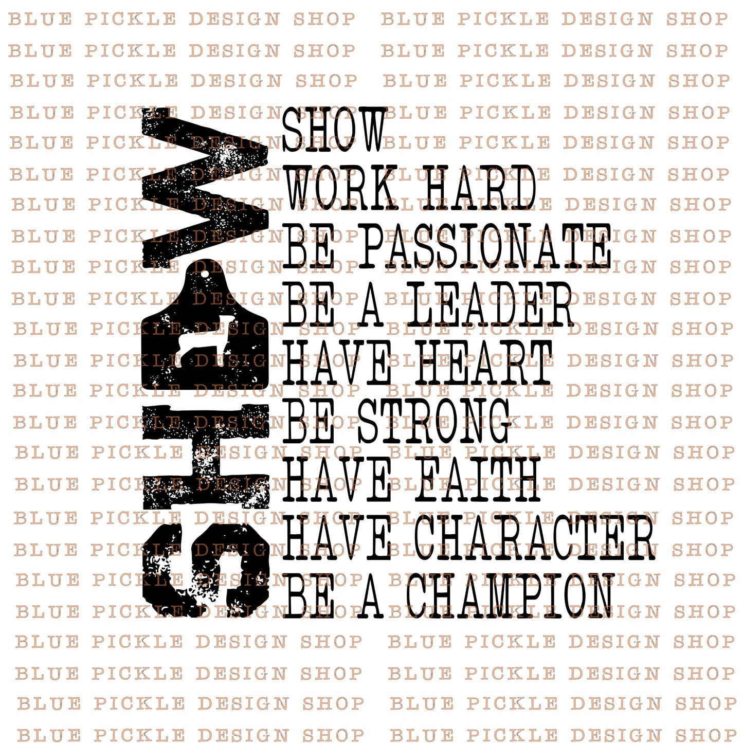 Show Livestock - Lamb - DIGITAL DESIGN