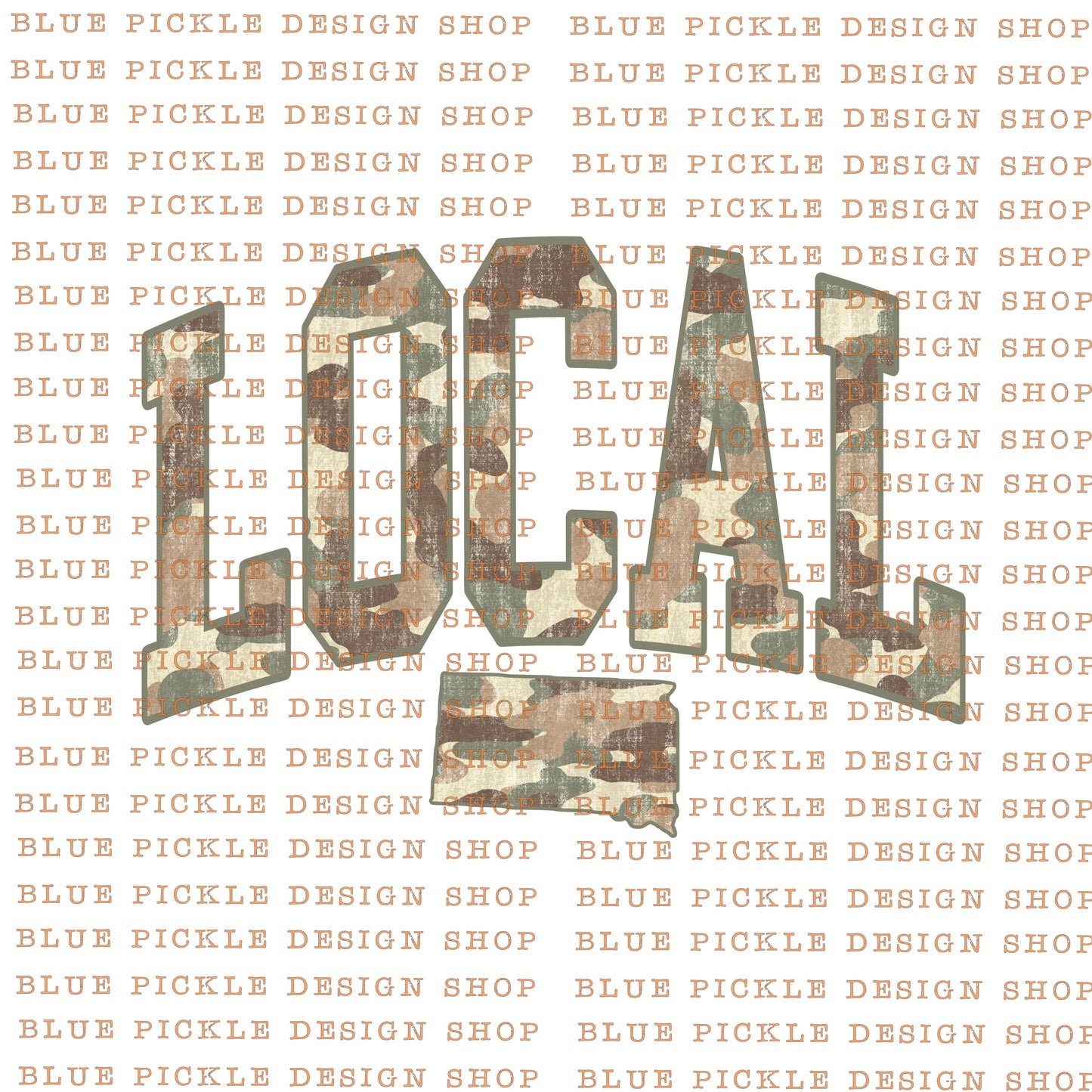 Local South Dakota Camo - DIGITAL DESIGN