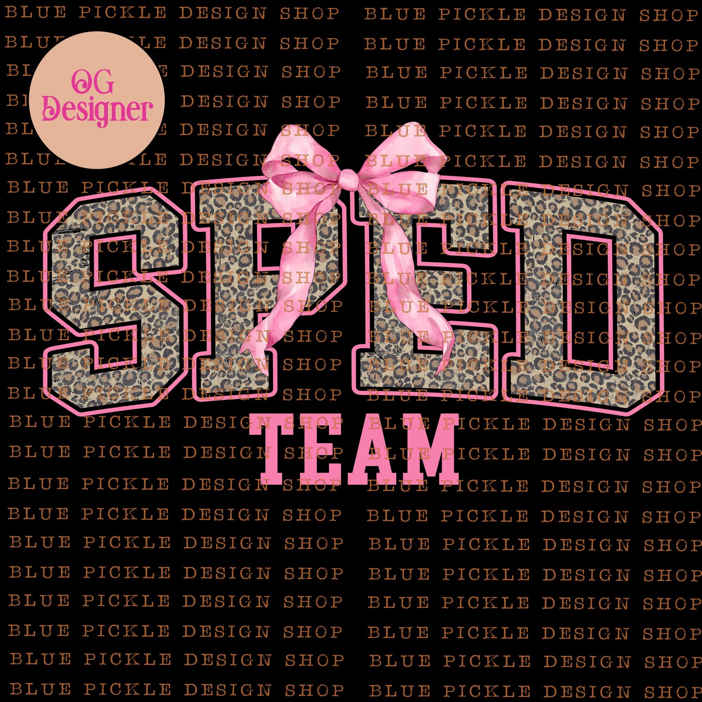 SPED Team  - DIGITAL DESIGN- INSTANT DOWNLOAD