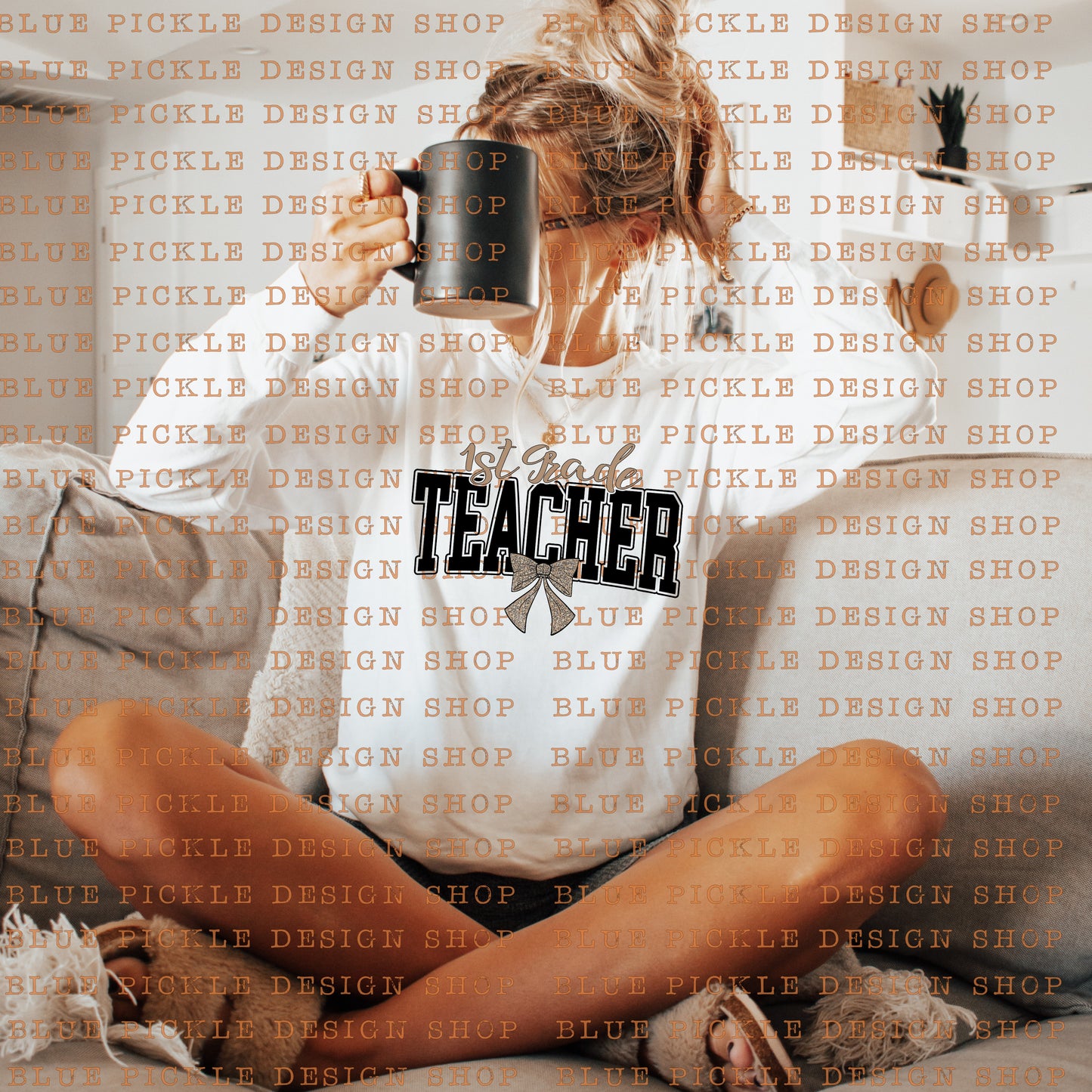 Teacher Leopard Bow - DIGITAL DESIGN- INSTANT DOWNLOAD