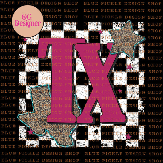 Texas Check and Leopard - DIGITAL DESIGN