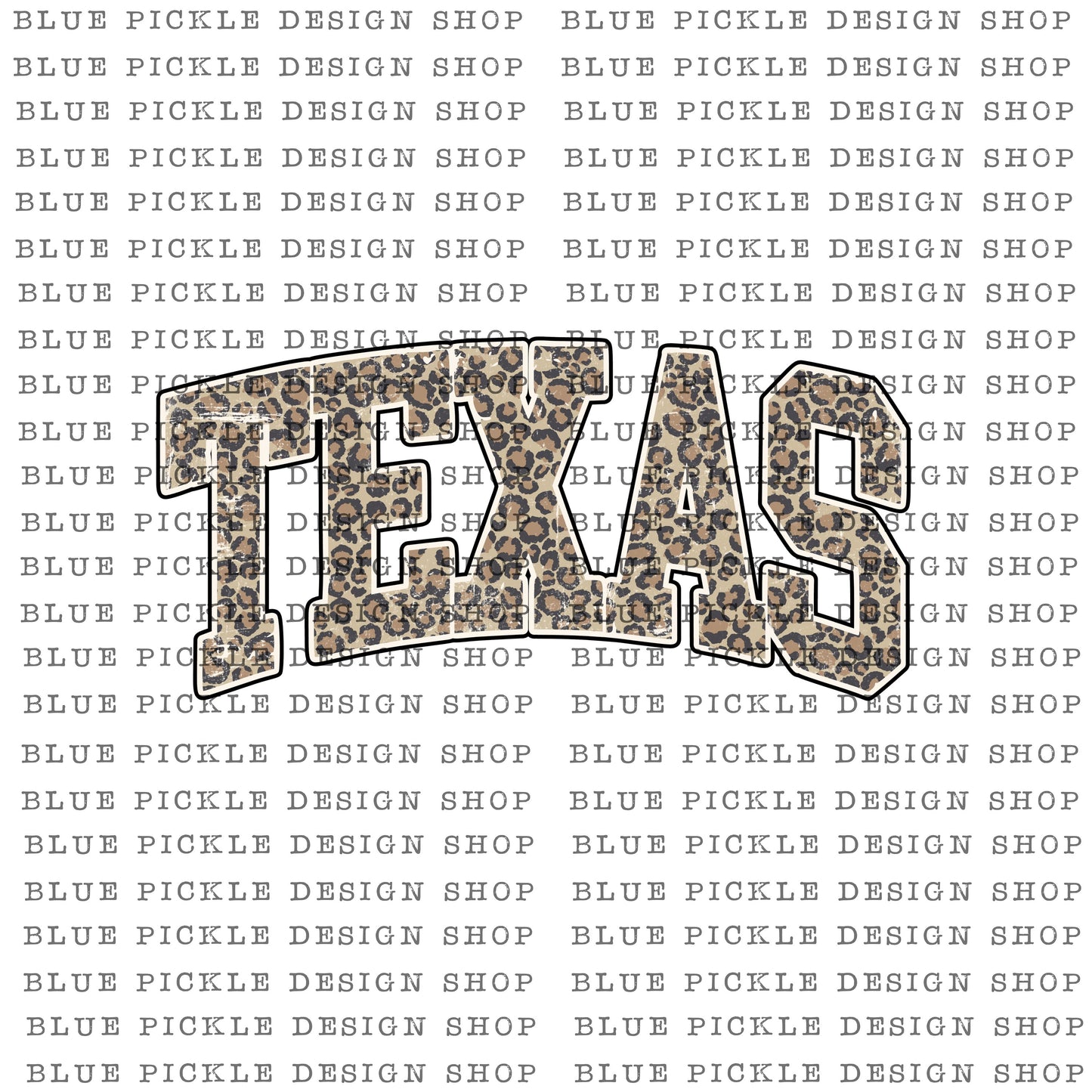 Texas Distressed Leopard - DIGITAL DESIGN