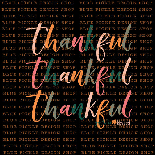 Thankful Stacked grateful blessed - DIGITAL DESIGN- INSTANT DOWNLOAD