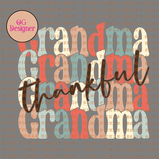 Thankful Grandma - DIGITAL DESIGN