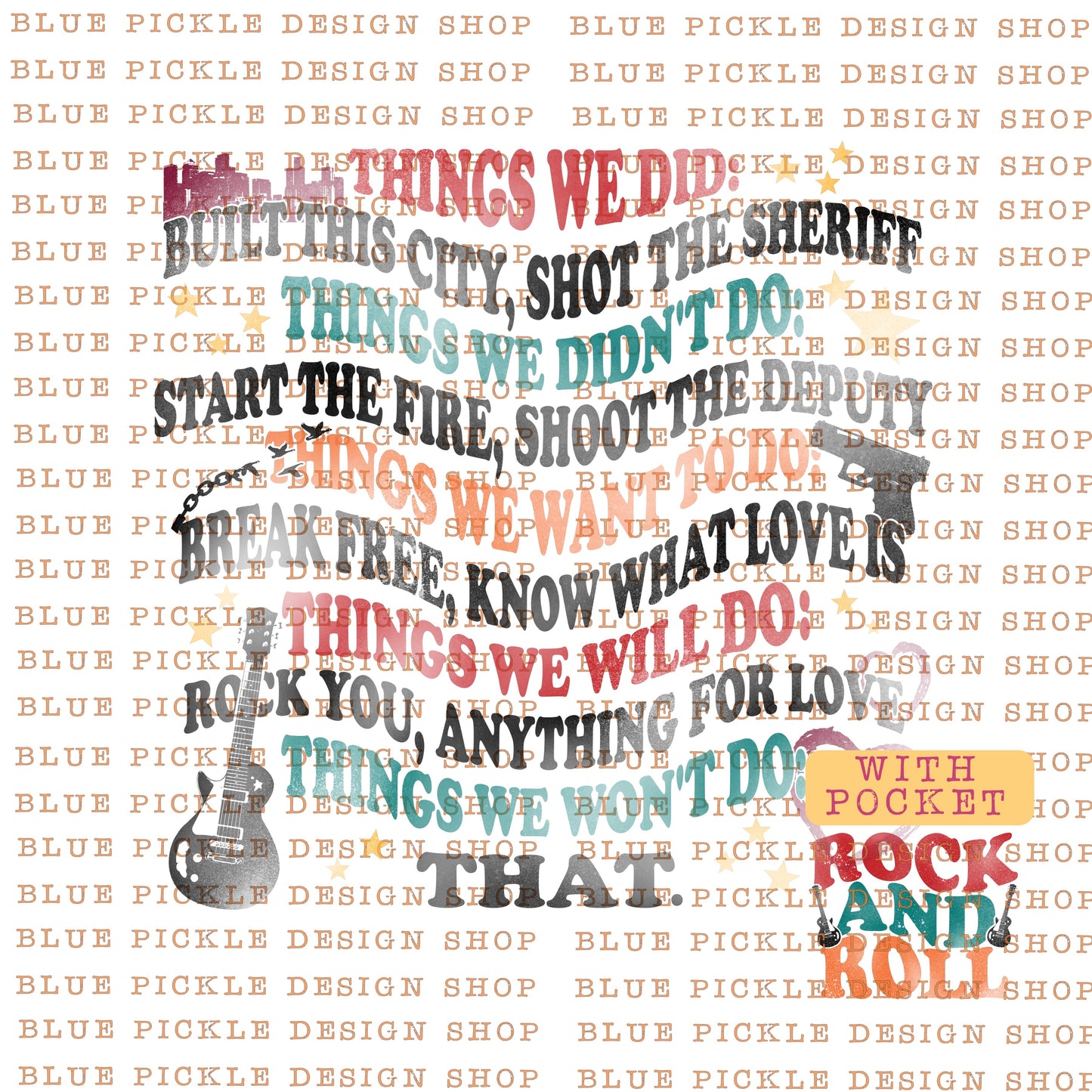 Rock and Roll - Things we did: built this city, shot the sheriff - DIGITAL DESIGN