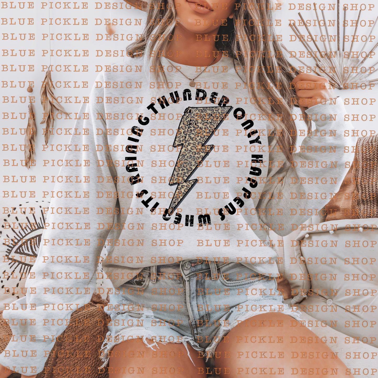 Thunder Only Happens When It's Raining - DIGITAL DESIGN- INSTANT DOWNLOAD