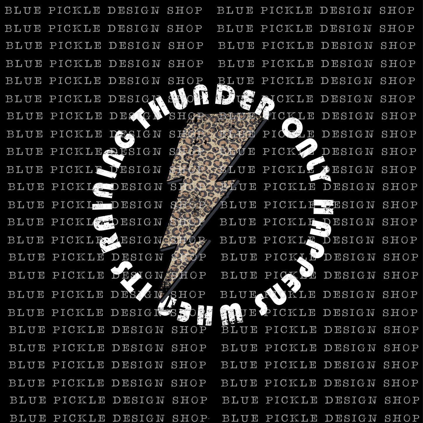 Thunder Only Happens When It's Raining - DIGITAL DESIGN- INSTANT DOWNLOAD