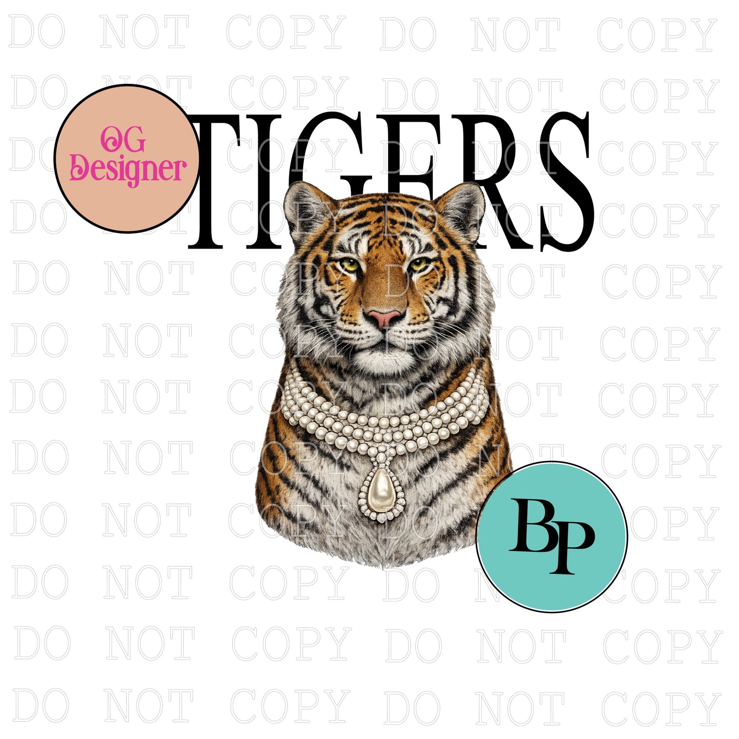 CUSTOM Mascot in Pearls & Magazine Design - DIGITAL DESIGN