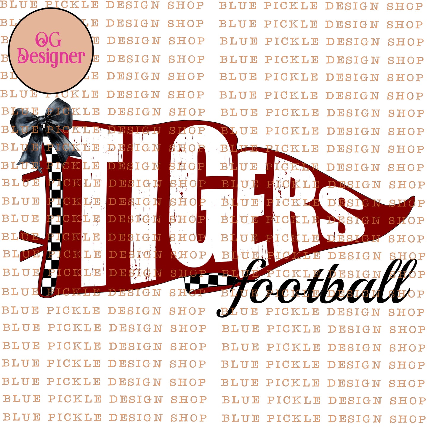 CUSTOM Pennant Mascot - DIGITAL DESIGN