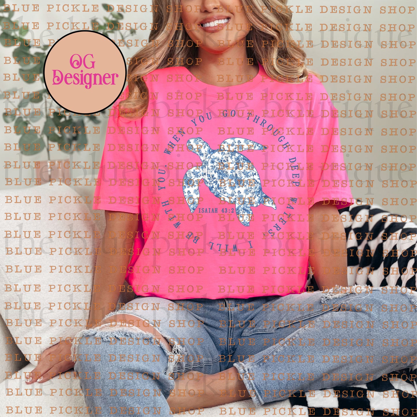 When you go through deep waters I will be with you - DIGITAL DESIGN