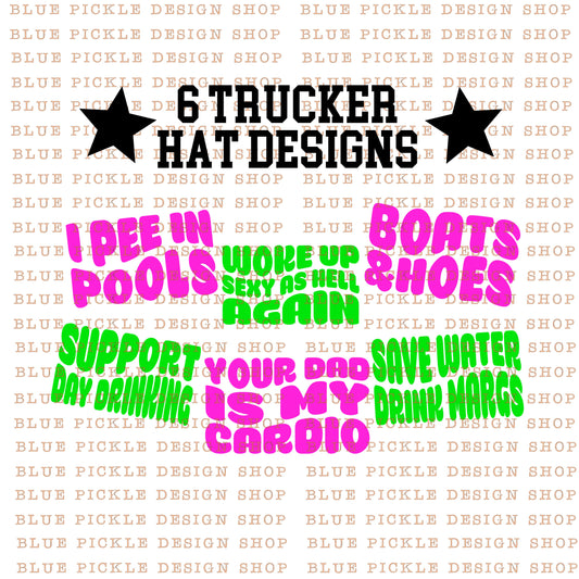 Trucker Hat Neons - DIGITAL DESIGN