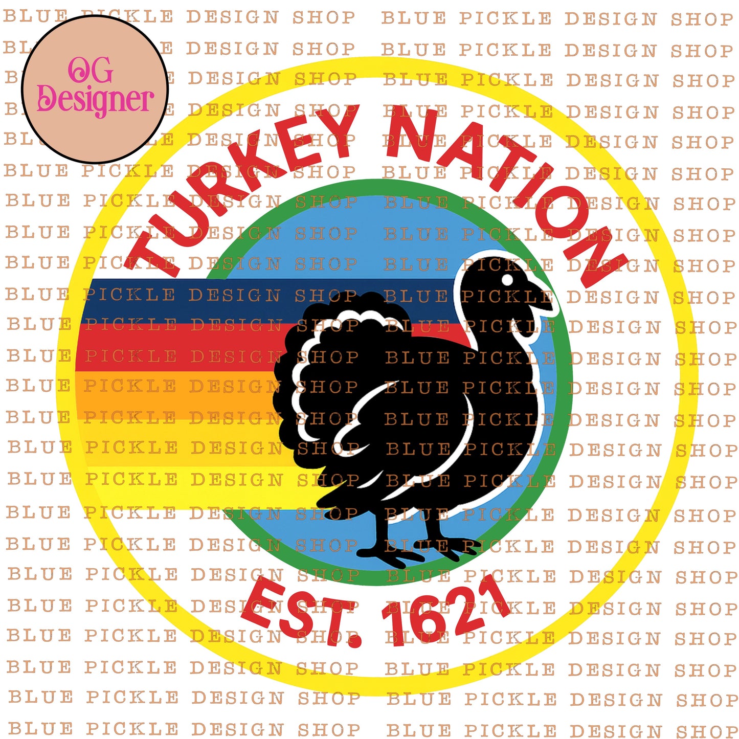 Turkey Nation (turkey trot) - 2 DESIGNS -  DIGITAL DESIGN- INSTANT DOWNLOAD